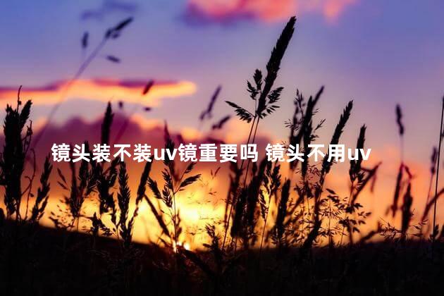 镜头装不装uv镜重要吗 镜头不用uv镜可以吗